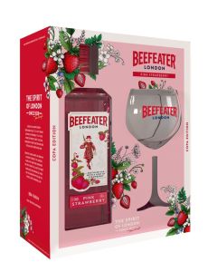 BEEFEATER PINK 70CL GIFTPACK WGLASS LOCAL PACK